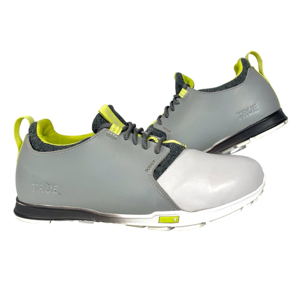 TRUE Linkswear Originals 1.2 Golf Shoes Gray Neon Spikeless Mens 9.5